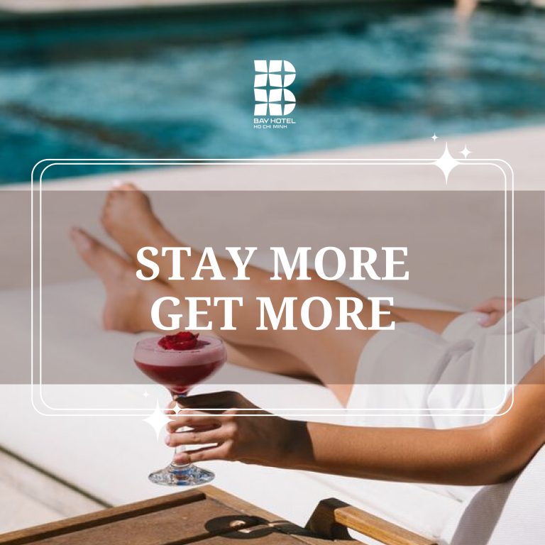 Experience more for less: Bay Hotel Ho Chi Minh's Stay more, get more deal, ideal for extended trips and immersive Ho Chi Minh adventures.
