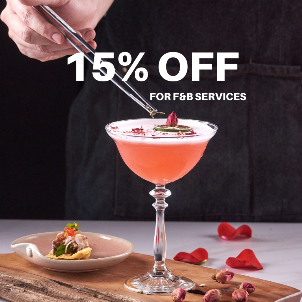 15% Discount for F&B Services